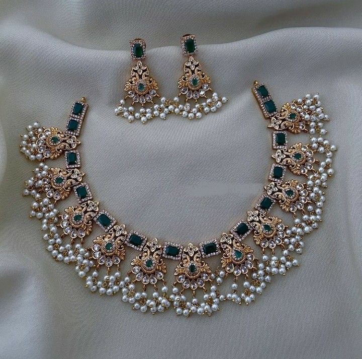 Archana Mattal Necklace Pearl and Kemp