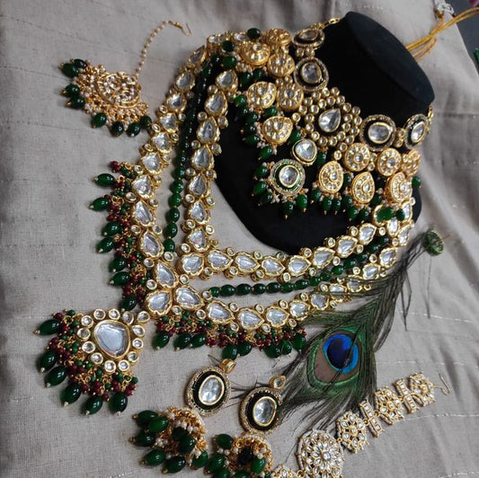 Mahek Super Kundan and Diamond Work Necklace Set