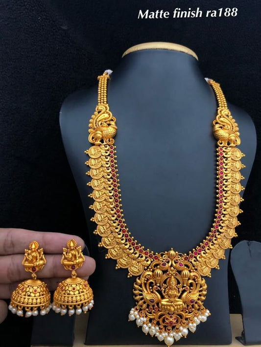Nakshtra Super Gold and Kemp Necklace