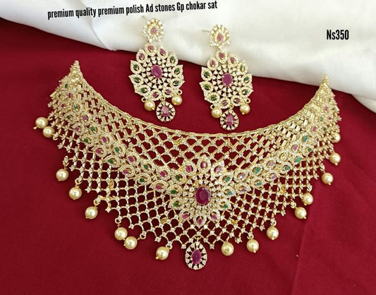Kirti Super Rose Gold Necklace Set